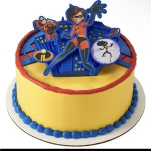 Disney Pixar The Incredibles DecoPac Cake Topper Set – New Sealed – Party Deco